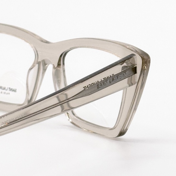 NEW SAINT LAURENT SL 276 MICA OPT 005 GREY CLEAR SL276 005 WOMEN EYEGLASSES - Picture 8 of 11